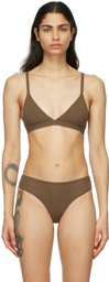 SKIMS Brown Fits Everybody Triangle Bra