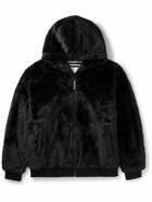 Neighborhood - Padded Faux Fur Hooded Jacket - Black