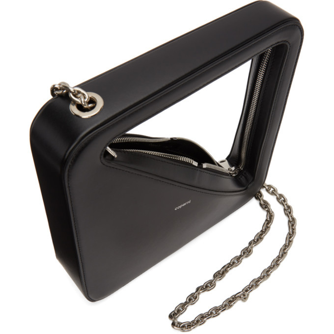 Leather Shoulder Bag in Black - Coperni