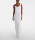 Markarian Bridal Robin floral jacquard gown