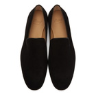 Brioni Black Suede Footglove Loafers