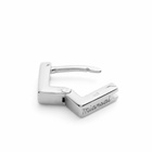 Miansai Men's Scatola Huggie Earring in Silver 