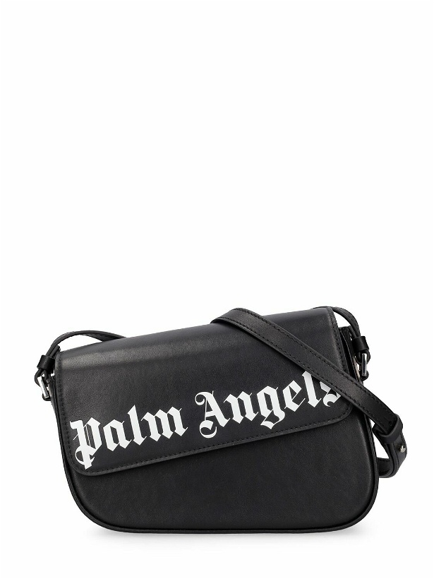 Photo: PALM ANGELS Crash Leather Shoulder Bag