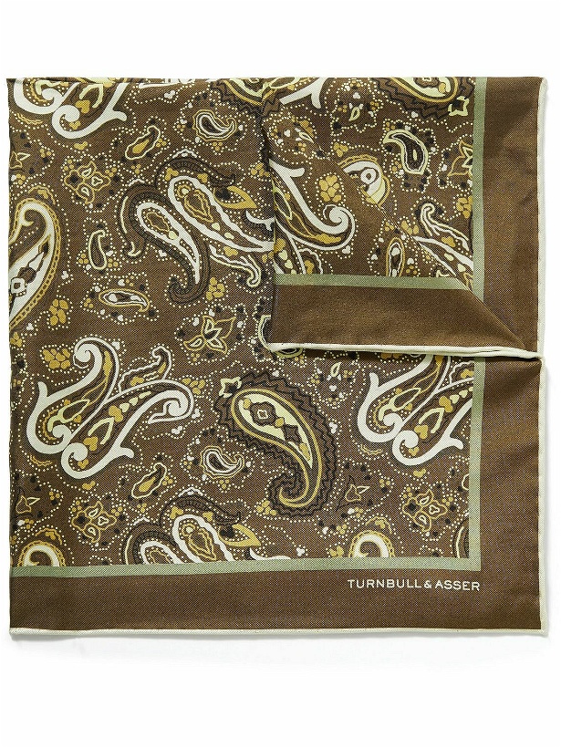 Photo: Turnbull & Asser - Paisley-Print Silk-Twill Pocket Square