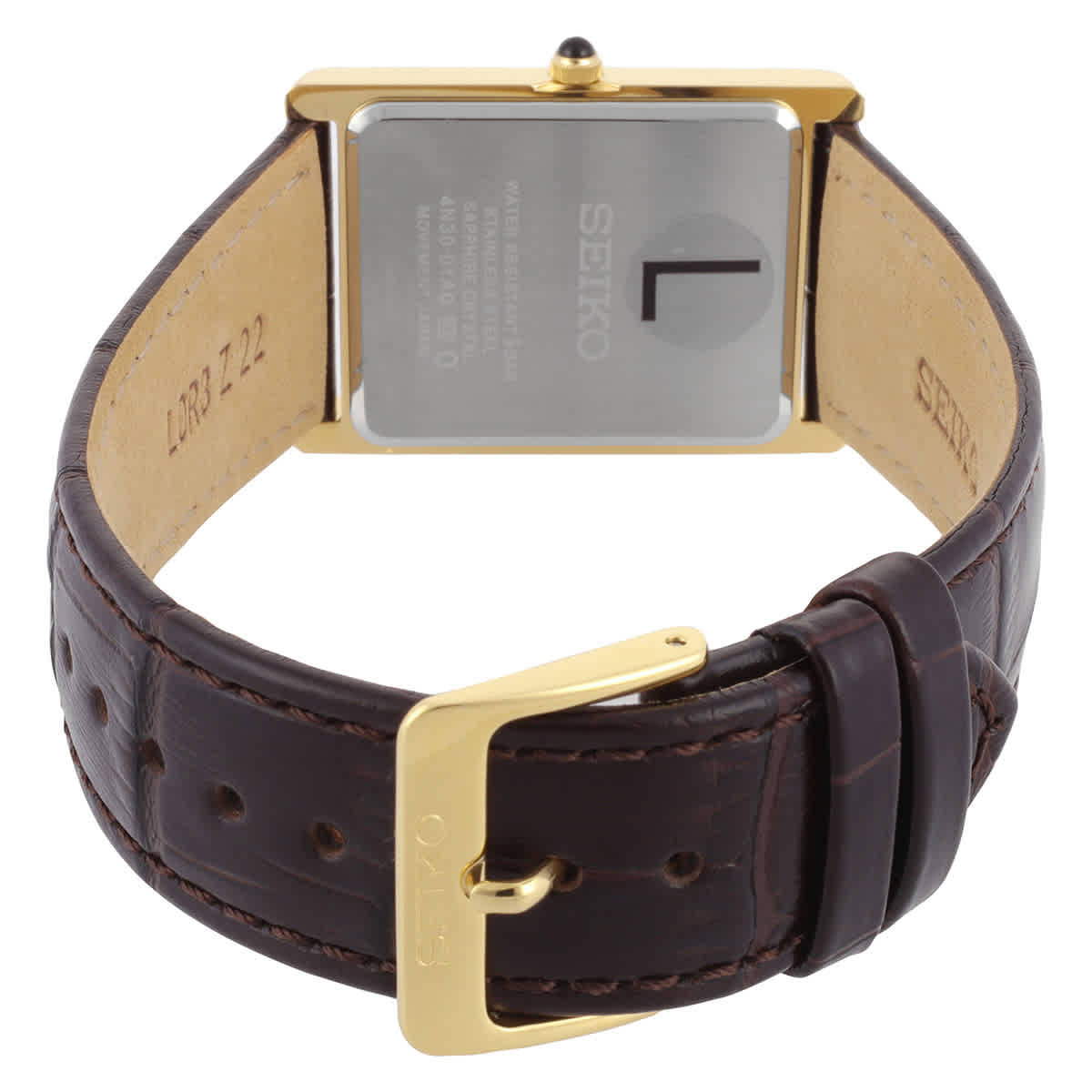 Seiko Classic Quartz Gold Dial Mens Watch SWR106P1