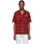 Off-White Red Check Voyager Short Sleeve Shirt