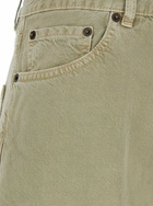 Haikure bethany Green Jeans With Logo Patch On The Back In Cotton Twill Woman