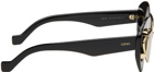 LOEWE Black Cateye Double Frame Sunglasses