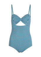 Nounou Zoe Gingham Swimsuit Blue