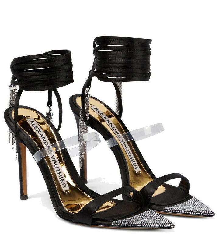 Photo: Alexandre Vauthier Metafisico 105 crystal-embellished sandals