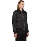 Rick Owens Drkshdw Black Cop Flight Bomber Jacket