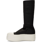 Rick Owens Drkshdw Black Double Bumper Sock High-Top Sneakers