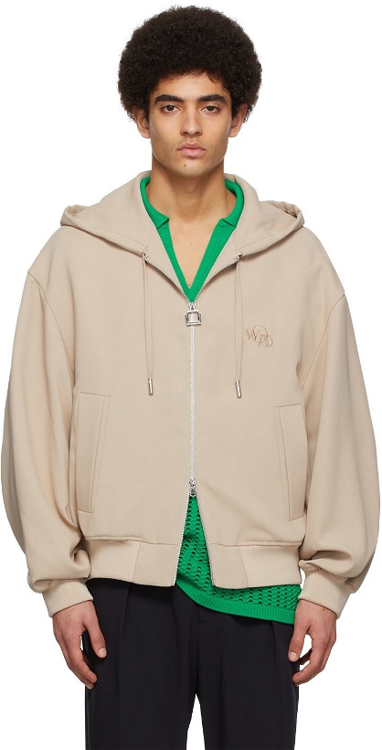 Photo: Wooyoungmi Beige Polyester Hoodie
