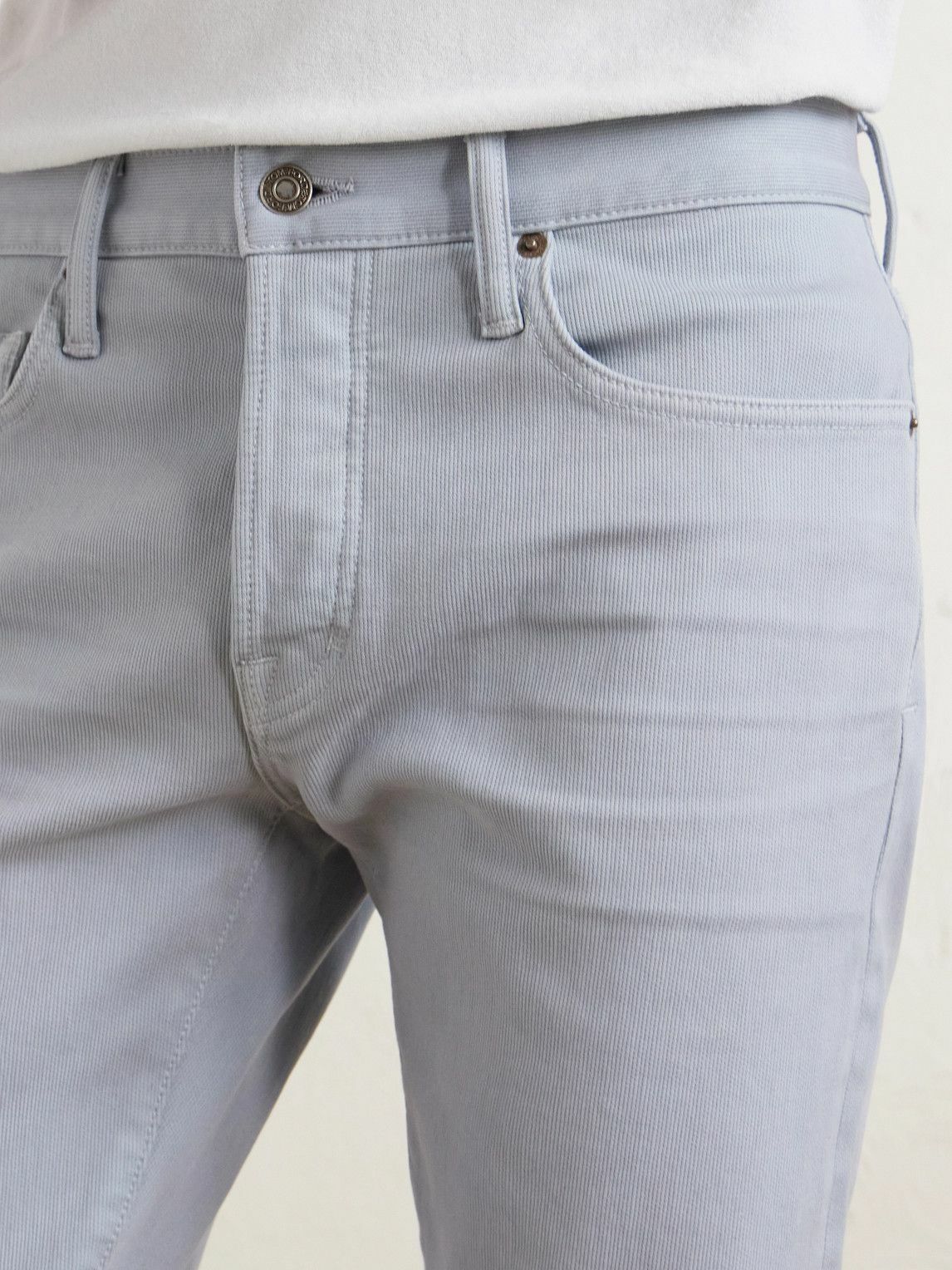 TOM FORD - Slim-Fit Straight-Leg Cotton-Blend Trousers - Blue