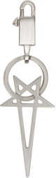 Rick Owens Silver Pentagram Keychain