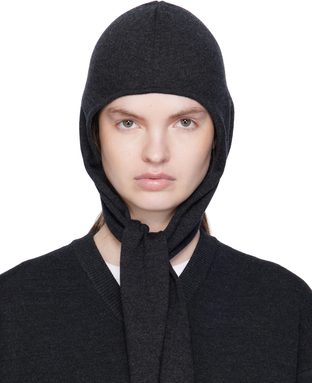 LEMAIRE Brown Fine Wool Head Scarf Hood Lemaire
