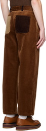 De Bonne Facture Brown Paneled Balloon Trousers