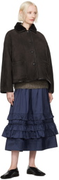 Cawley Brown Avis Reversible Shearling Jacket