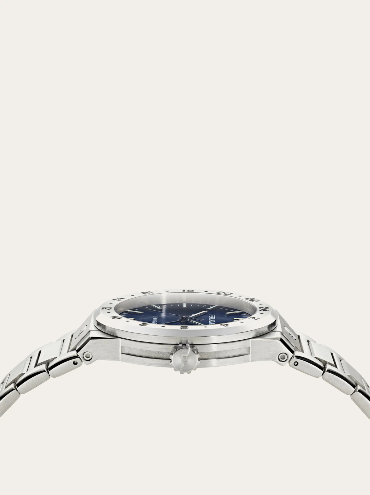 Ferragamo Mens F-80 Classic GMT watch in Blue