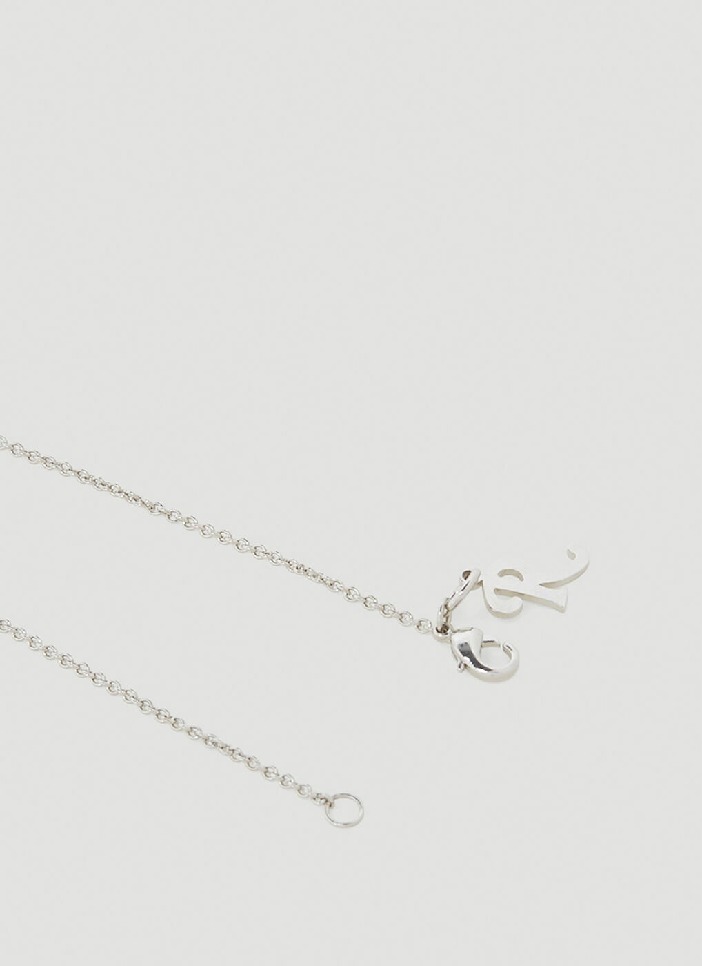 Raf Simons key-pendant Chain Necklace - Silver