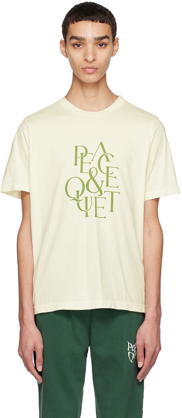 Photo: Museum of Peace & Quiet Off-White Serif T-Shirt