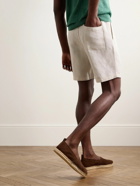 Onia - Air Straight-Leg Linen and Lyocell-Blend Drawstring Shorts - Neutrals