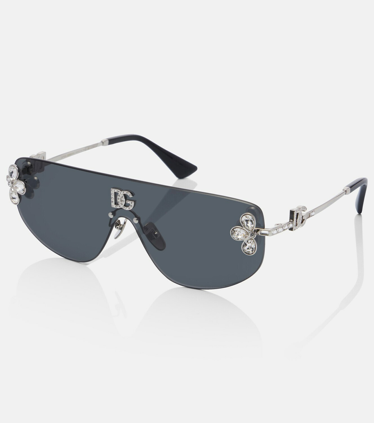 Dolce&Gabbana DG crystal-embellished aviator sunglasses