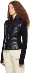 Moncler Grenoble Black Quilted Down Hoodie