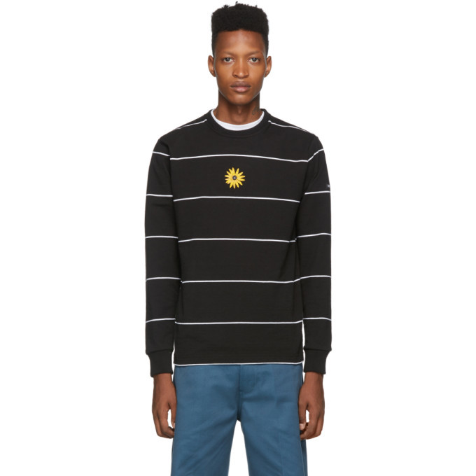 Photo: Noah NYC Black Stripe Flower Long Sleeve T-Shirt