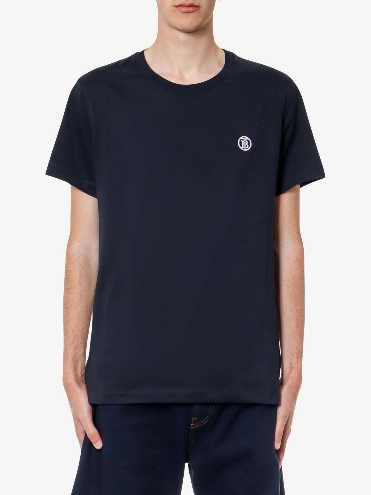 Burberry T Shirt Blue Mens Burberry
