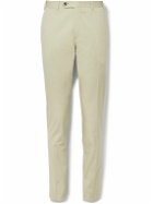 Canali - Kei Slim-Fit Cotton-Blend Suit Trousers - Neutrals