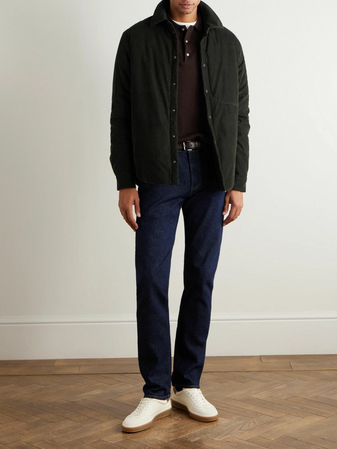 SEASE - Gate 2.0 Padded Cotton-Corduroy Overshirt - Green