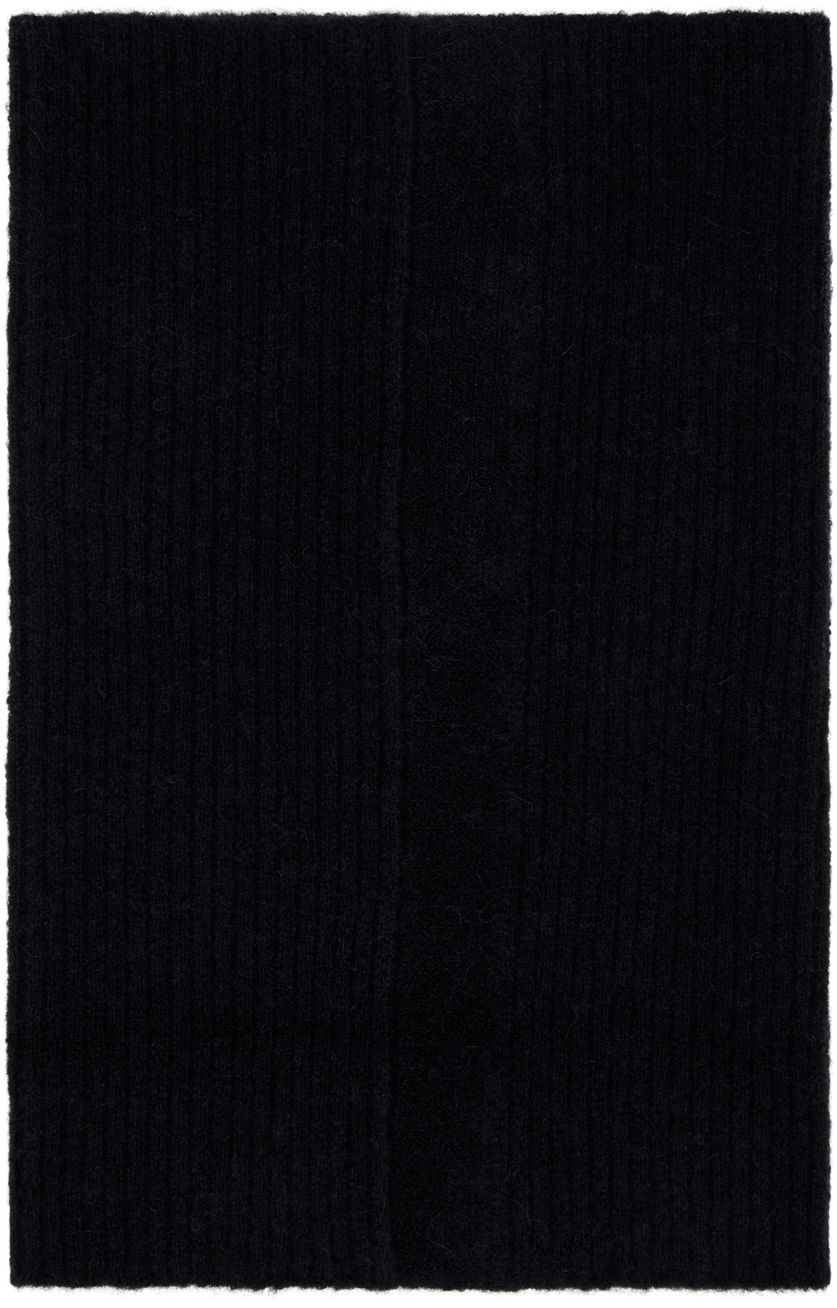 Rick Owens Black Concordians Tube Scarf