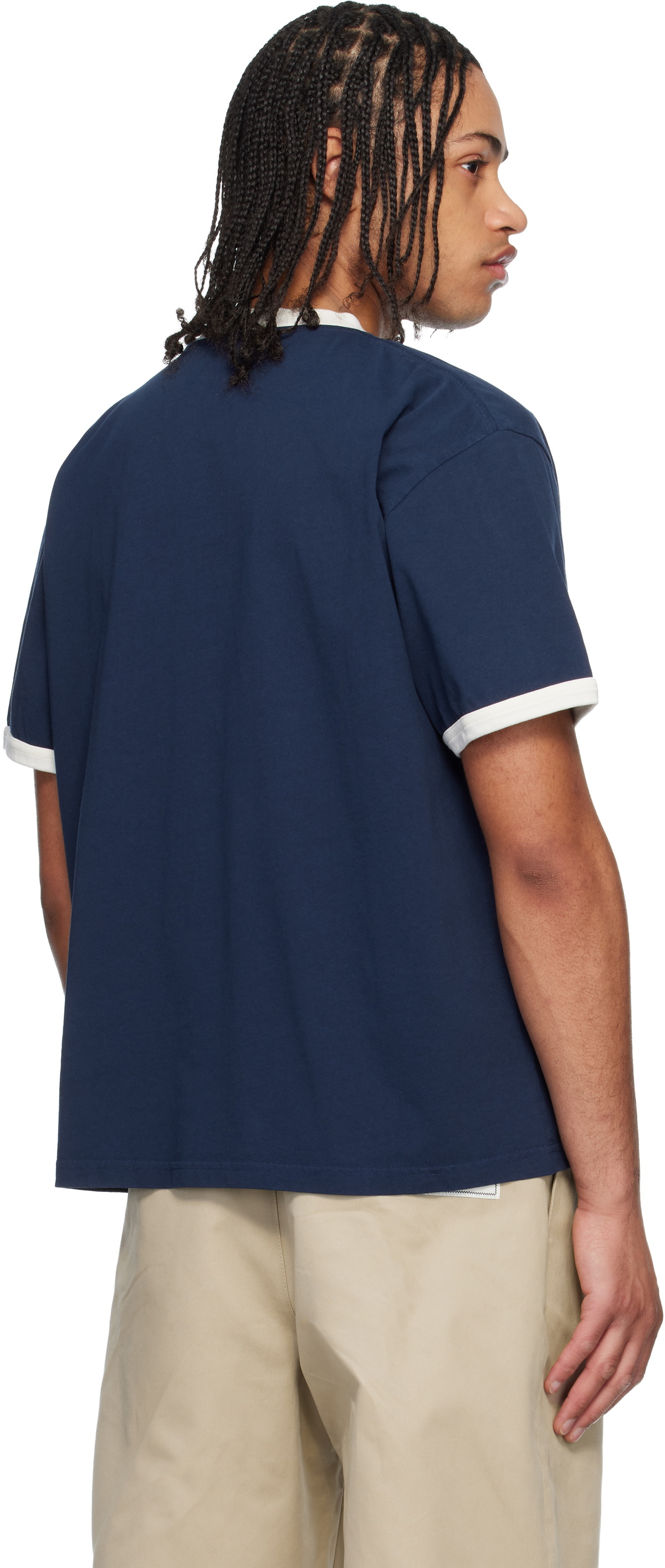 Charles Jeffrey LOVERBOY Navy Badge T-shirt