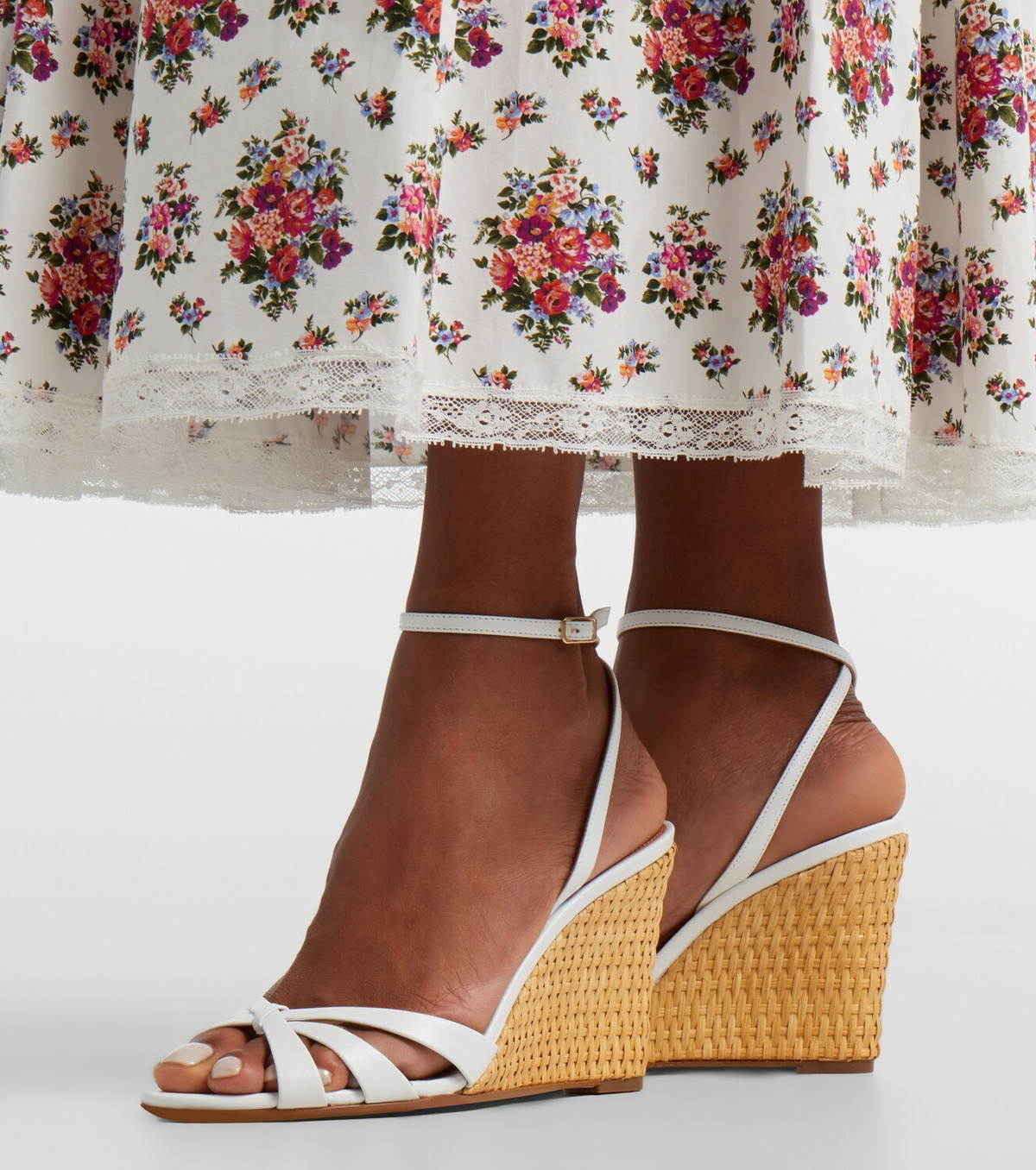 Aquazzura Tati leather espadrille wedges