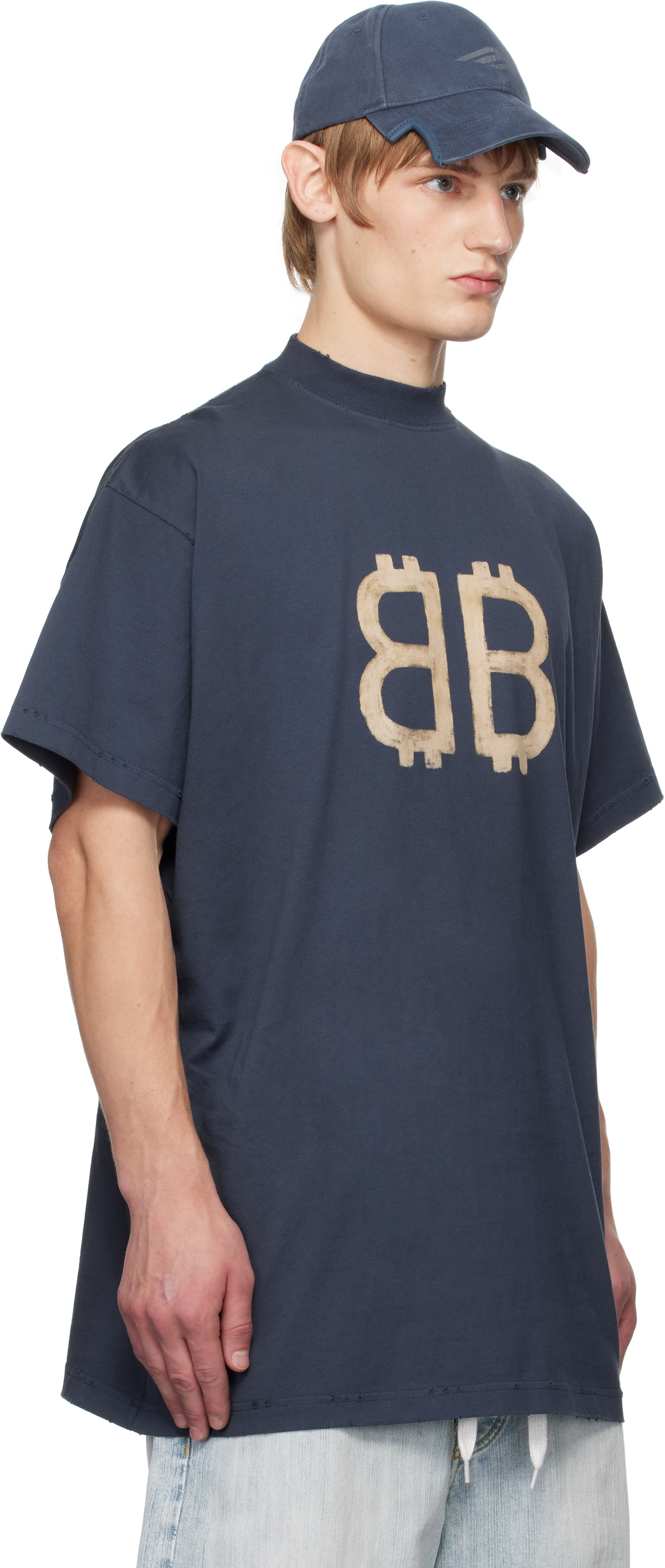 Balenciaga Blue Crypto T-shirt Balenciaga