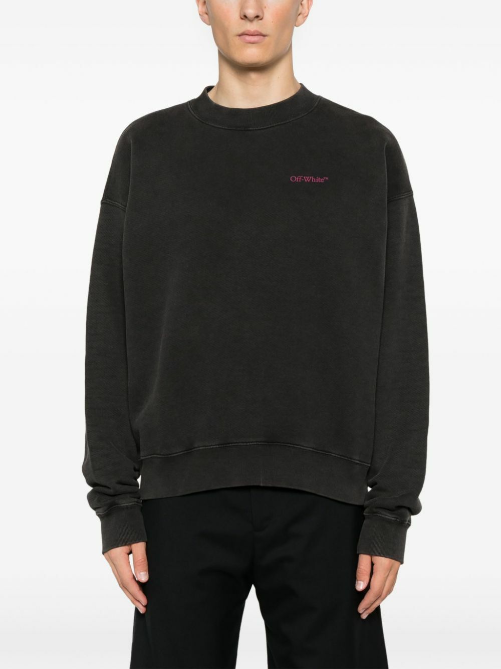 OFF-WHITE - Pink Bacchus Skate Cotton Sweatshirt Off-White