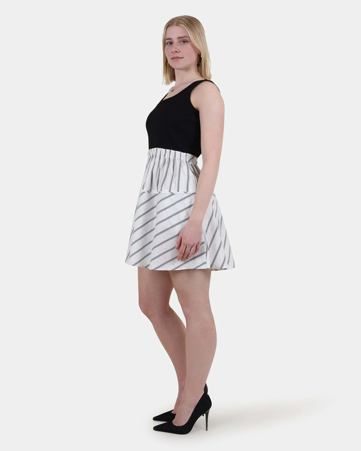 Steve Madden Jennifer Dress in Black White