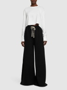 LES TIEN - Crop Cotton Long Sleeve T-shirt