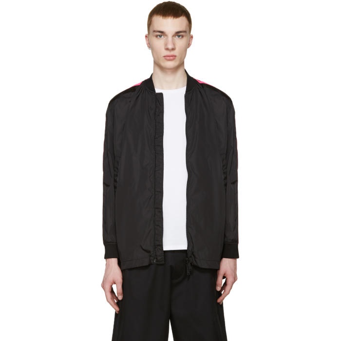Photo: Dsquared2 Black and Pink Bomber Jacket