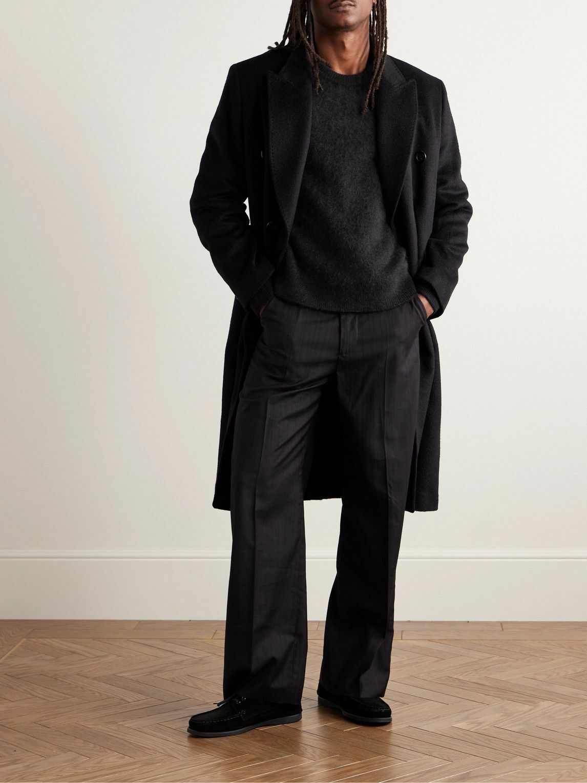 トップス Kaptain Sunshine Lambs Wool Sweater 42 KAPTAIN SUNSHINE 新品 Scottish Lambs Wool Crewneck Pullover 34