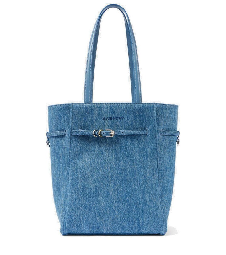 Photo: Givenchy Voyou Small denim tote bag