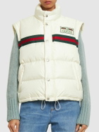 GUCCI - Padded Nylon Down Jacket W/web