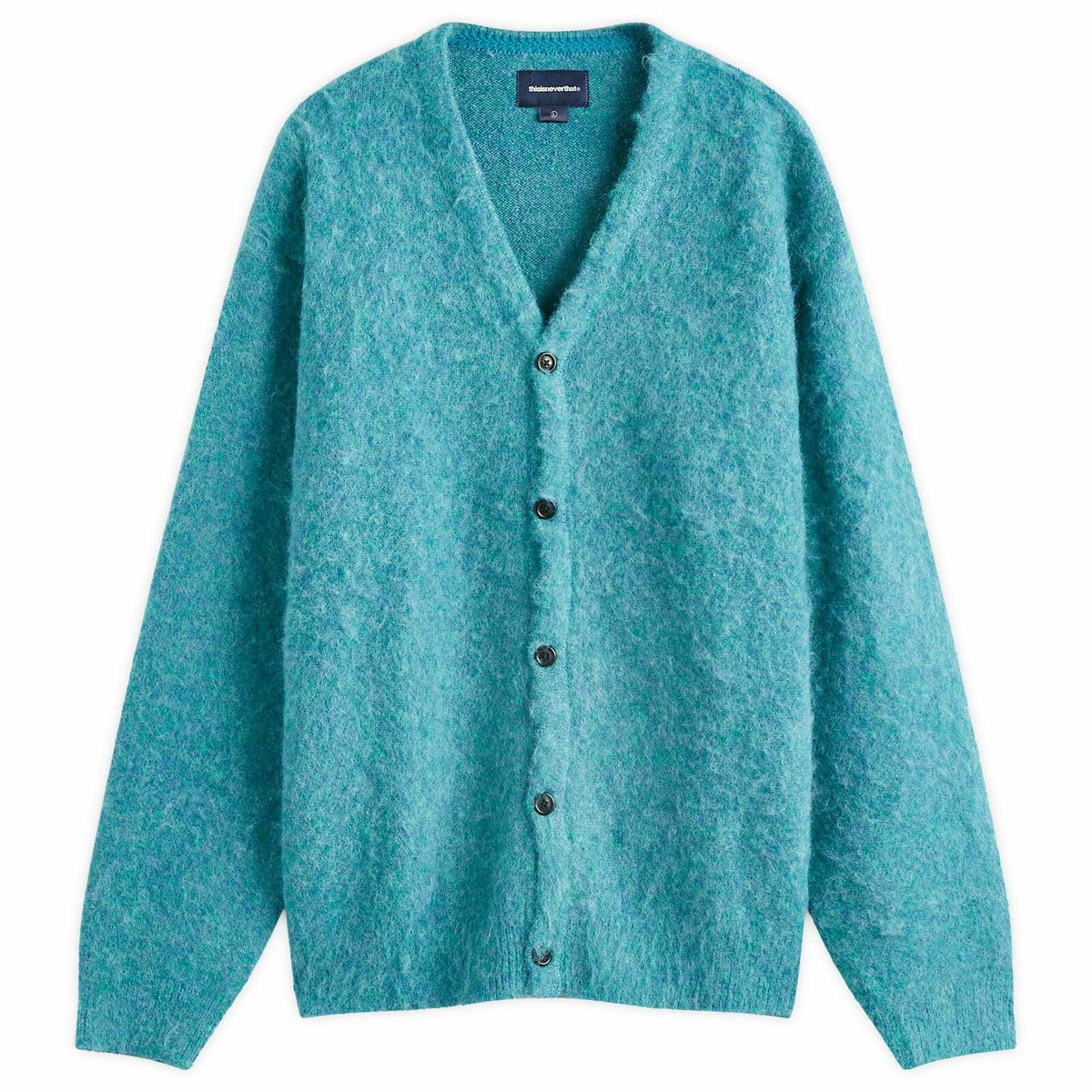 thisisneverthat Men's Fuzzy Cardigan in Green thisisneverthat