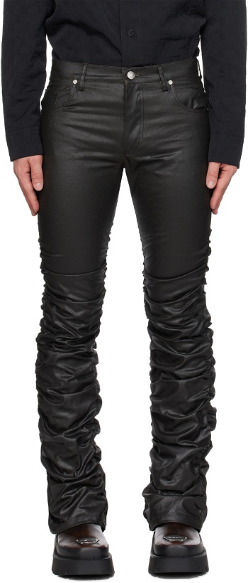 Photo: MISBHV Black Waxed Trousers