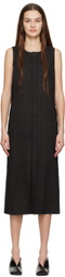 UMBER POSTPAST Black Sleeveless Midi Dress