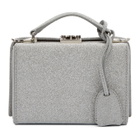 Mark Cross Silver Mini Grace Box Bag