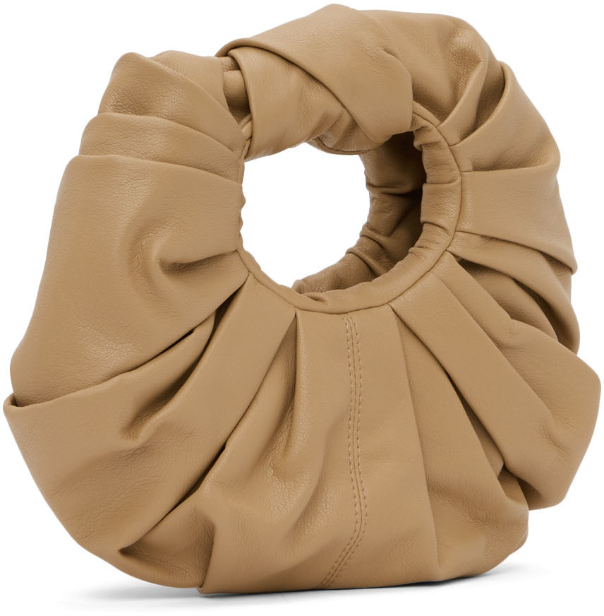 Gia Studios Croissant Leather Mini Bag - Neutrals | Editorialist