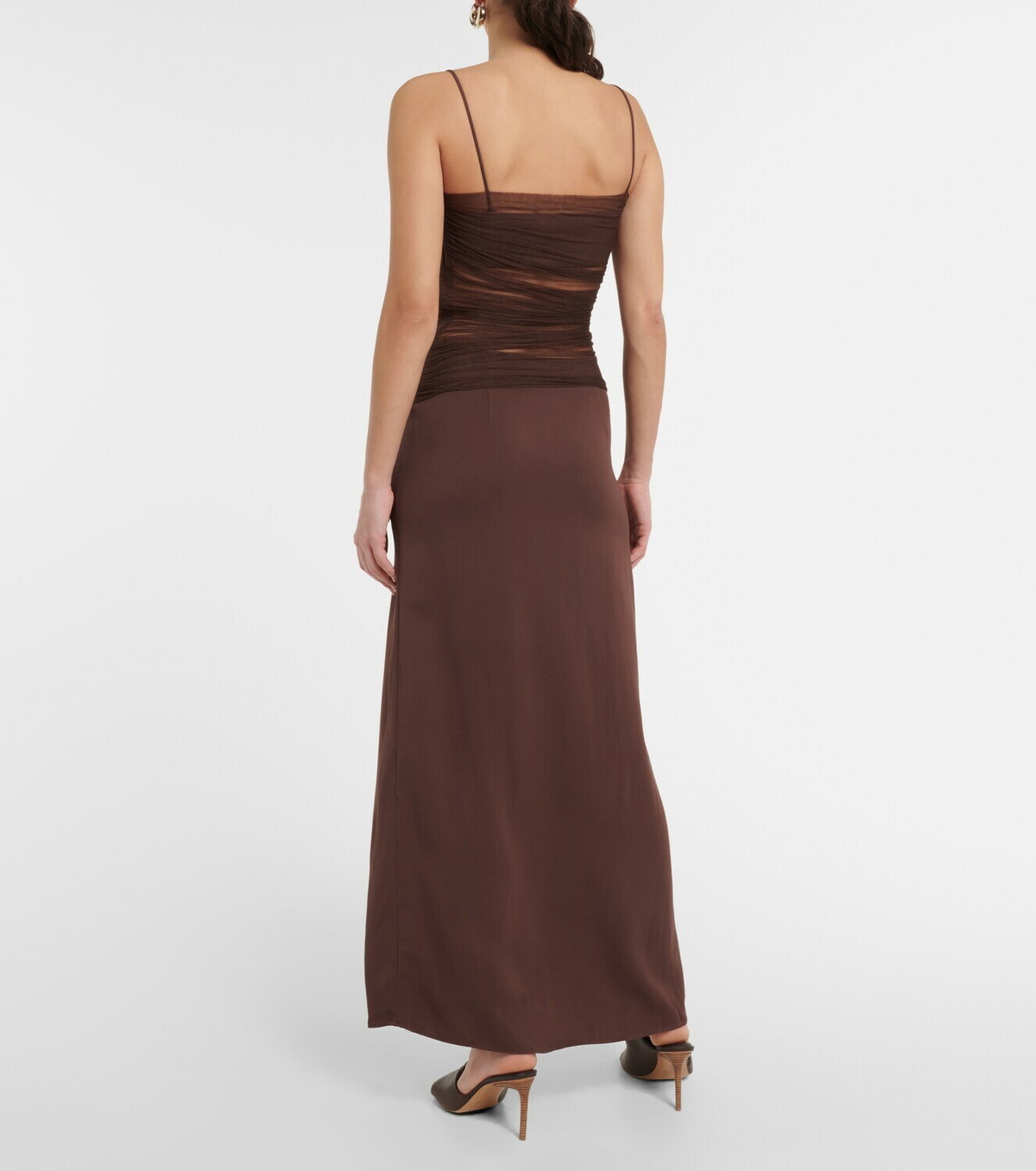 jersey slit dress Patbo Gisele Jersey BACK SLIT MAXI Dress main image 1