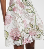 Oscar de la Renta Embroidered cocktail dress